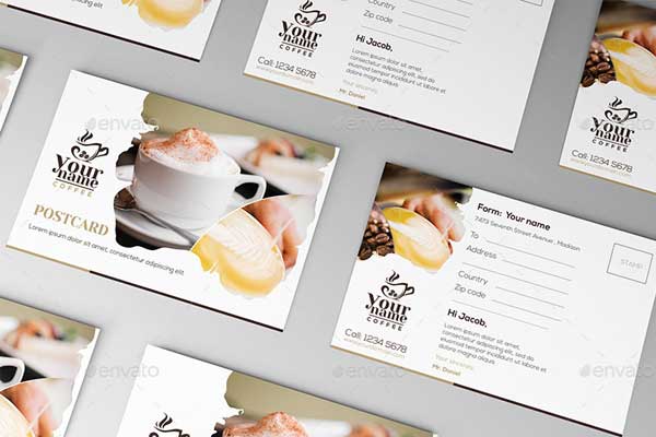 Coffee Shop Set Gift Mockup