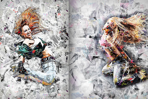Collage Art Photoshop Action