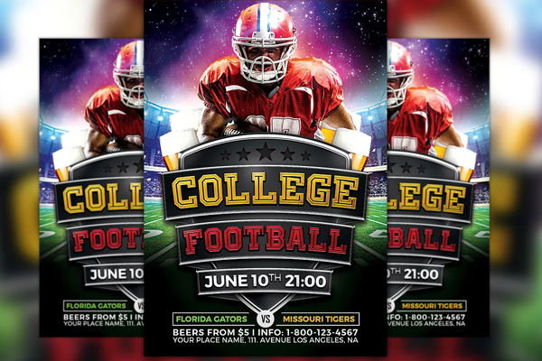 College Football Flyer Template