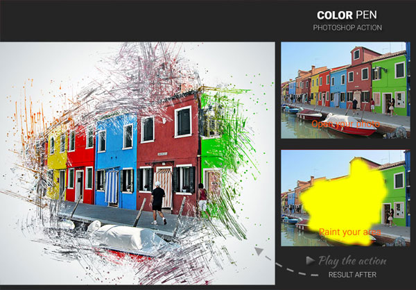 Color Pen Photoshop Action
