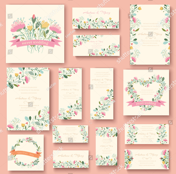 Colorful Greeting Wedding Invitation Card