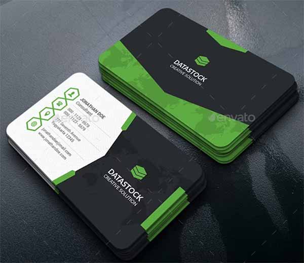 Colorful Polygon Business Card Template