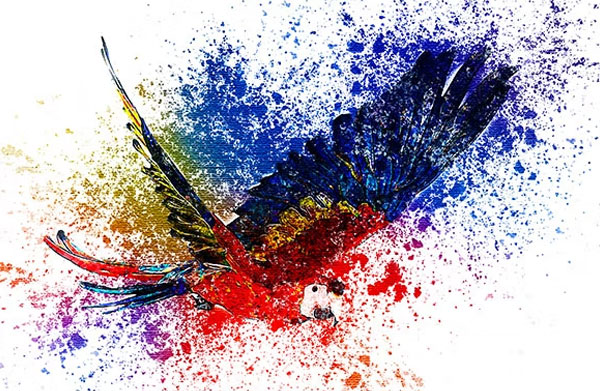 Colorful Splatter Photoshop Action