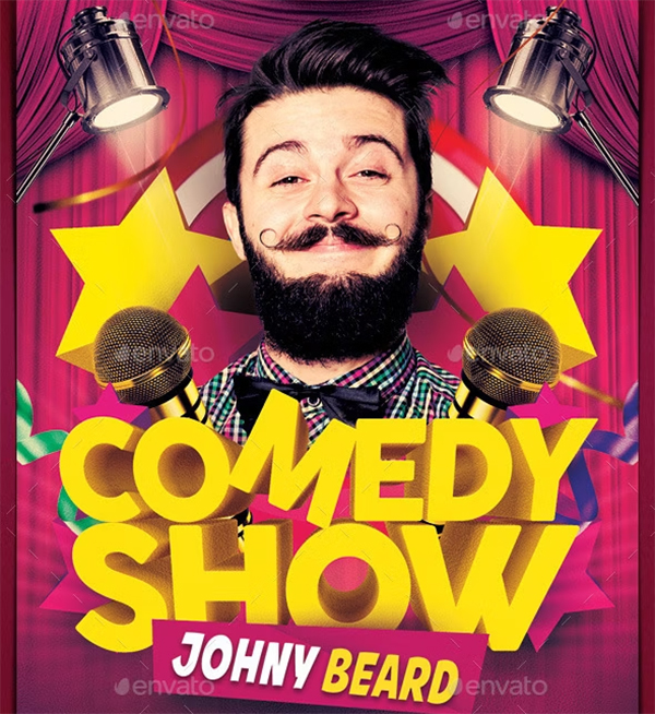 Comedy Show Flyer Design