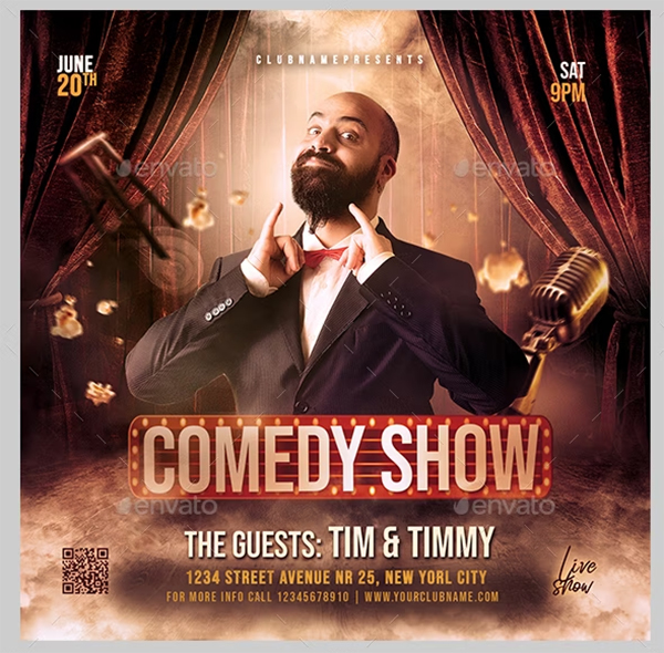 Best Comedy Show Flyer Templates