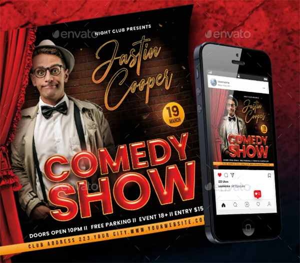Comedy Show PSD Flyer