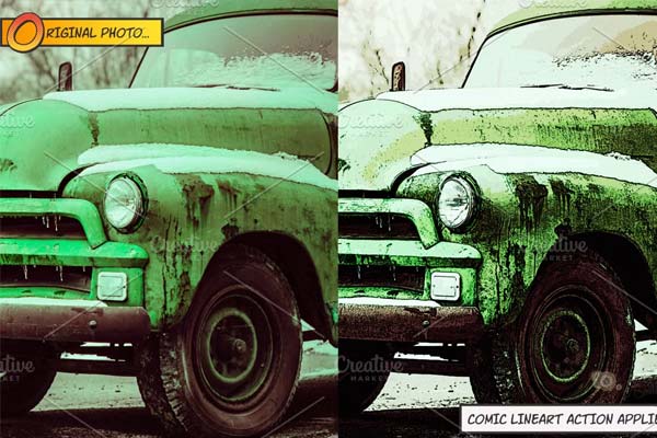 Comic LineArt PSD Actions