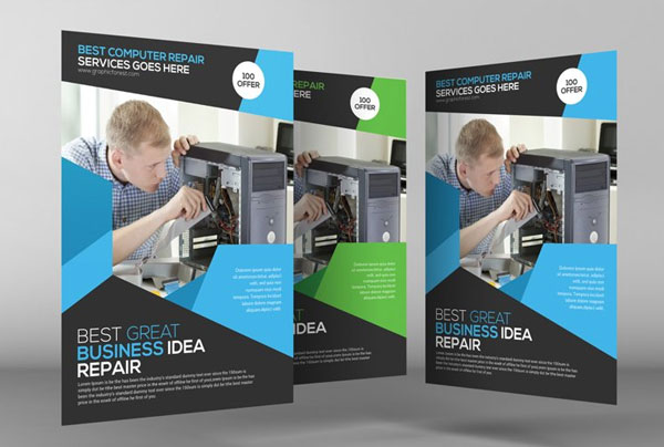 Computer & Mobile Repair Flyer Template