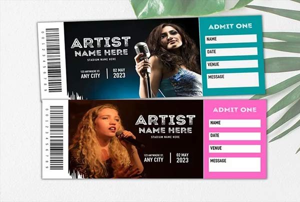 Concert Ticket Template Download