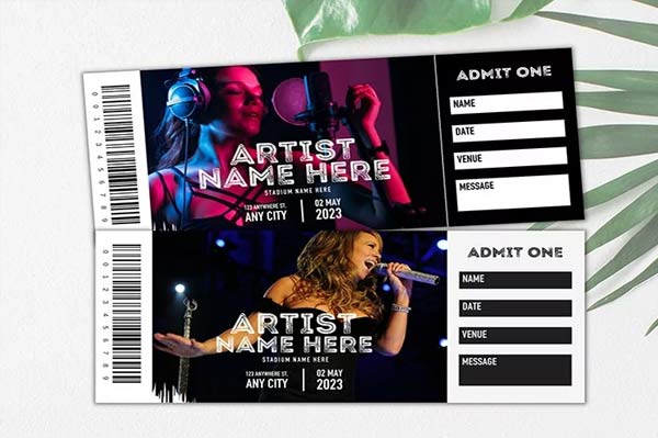 Concert Ticket Template