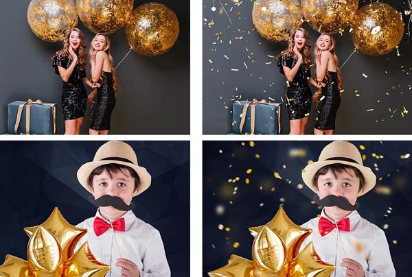 Confetti Photo Overlays