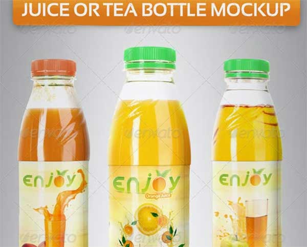 Cool Juice Bottle Mockup