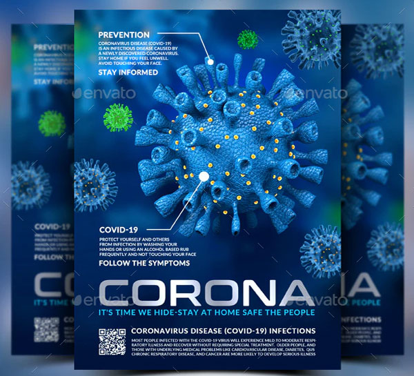 Coronavirus Covid-19 Flyer Template