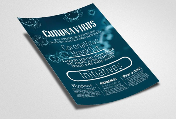 Coronavirus Initiatives Flyer Template