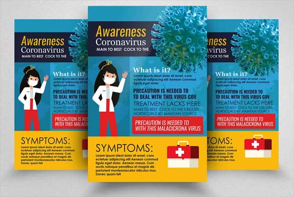 Coronavirus Symptoms Awareness Flyer