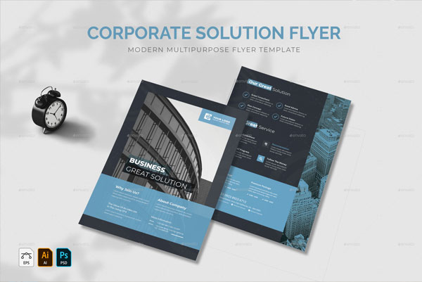 Corporate Business Solution Flyer