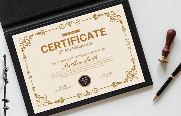 Corporate Certificate Template