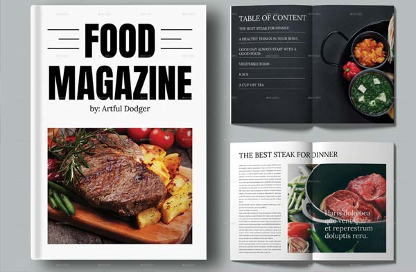 Corporate Food Magazine Template