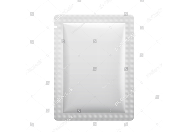 Cosmetic Blank Pouch Packaging Mockup