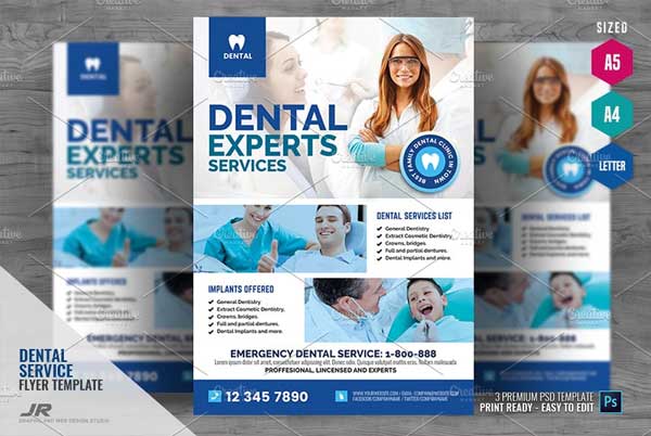 Dentist Flyer Brochure Template