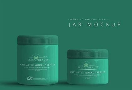 Cosmetic Jar Mockup