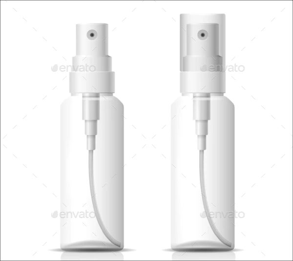 Rounded Plastic Cosmetic Bottle Mockups