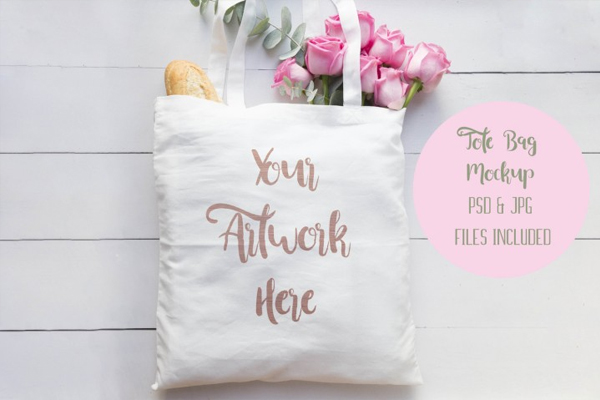 Cotton Tote Bag Mockup