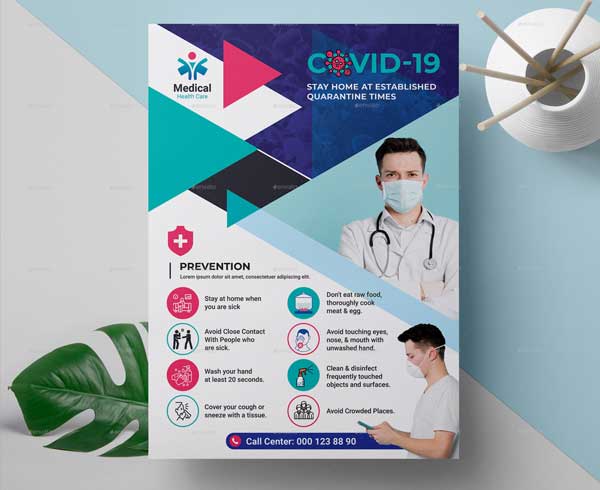 Covid-19 Campaign Flyer Template