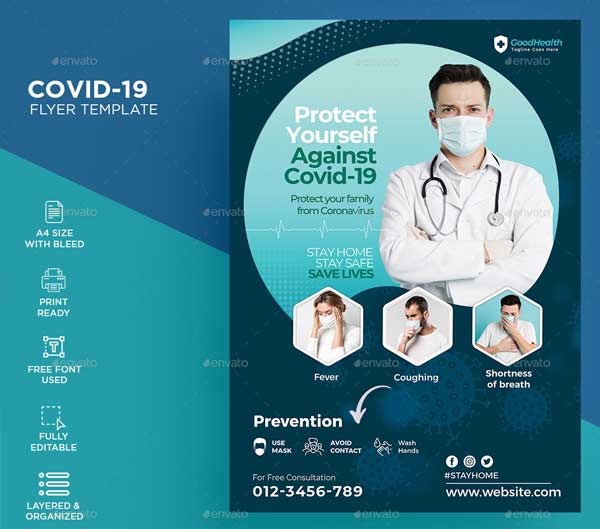 Covid-19 Flyer Design Template