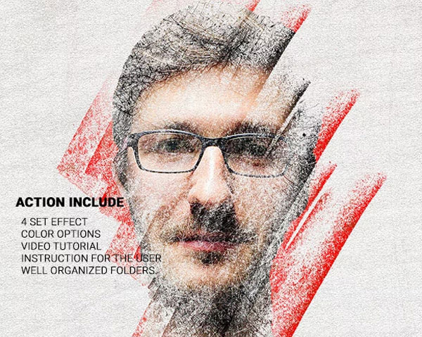 Creative Splatter Photoshop Action