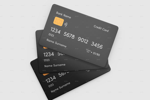Credit Card Mockup Set