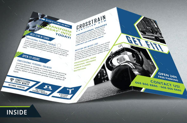 Cross Staff Training Gym Promotion Trifold