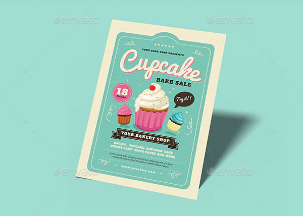 Cupcake Bake Sale Flyer