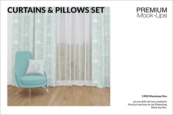Best Curtains Mockup Set