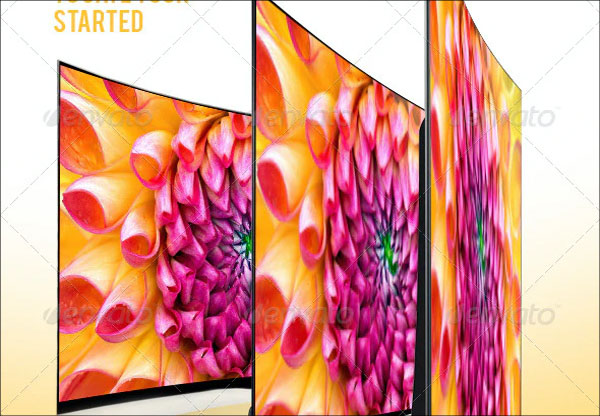 Curved TV Mockups Pack