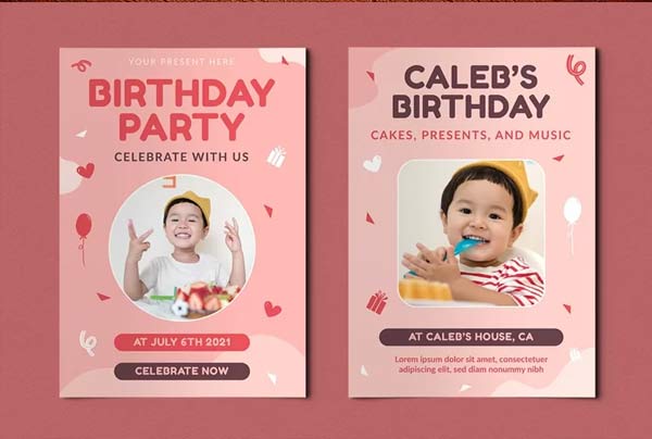 Custom Birthday Party Flyer Download