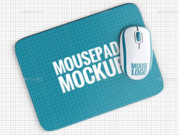 Custom Printed Mouse Pad Mockup Template