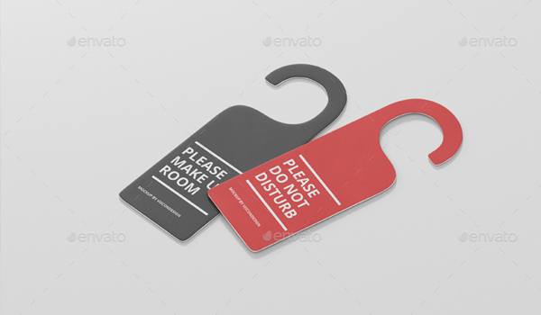 Customizable Door Hanger Mockup
