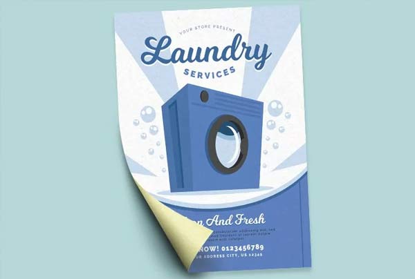Customizable Laundry Flyer Template