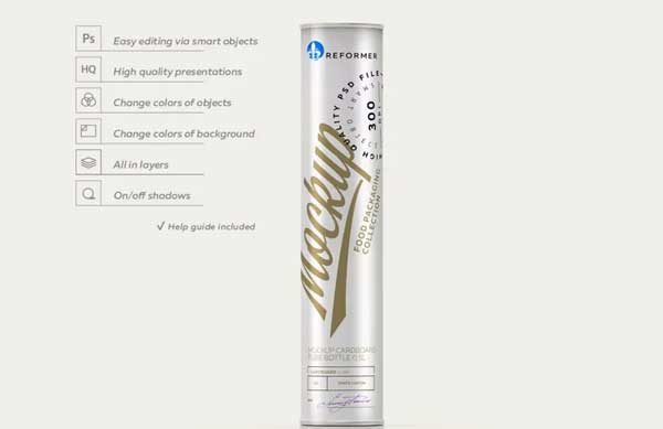 Customizable Tube Mockup Template