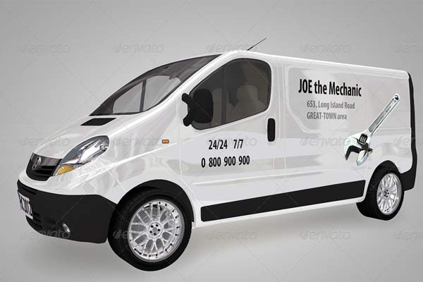 Customizable Van Mockups