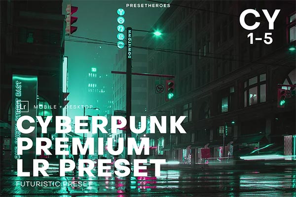 Cyberpunk Futuristic Lightroom