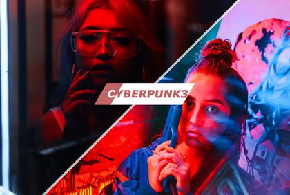 Cyberpunk Lady Photoshop Actions