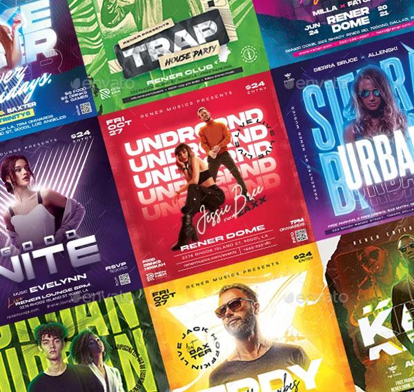 DJ Party Instagram Bundle Template