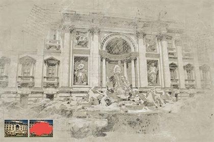 Da Vinci Hand Drawn Sketch Photoshop Action