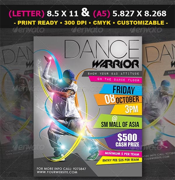 Dance Contest Flyer Template