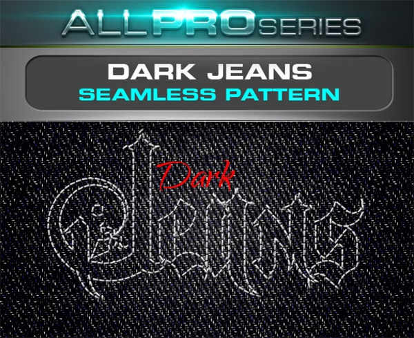 Dark Denim Seamless Pattern