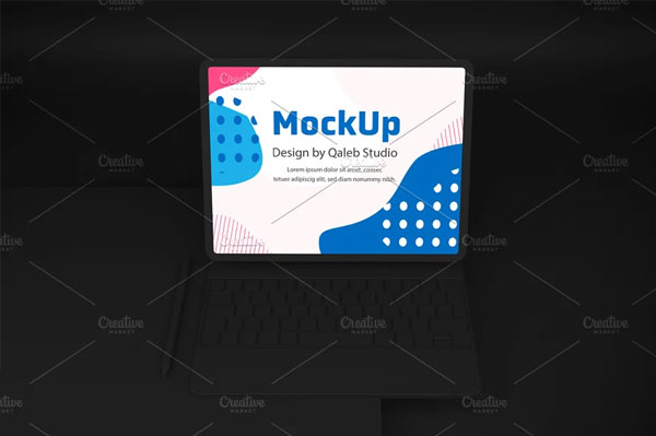 Dark Tablet & Magic Keyboard