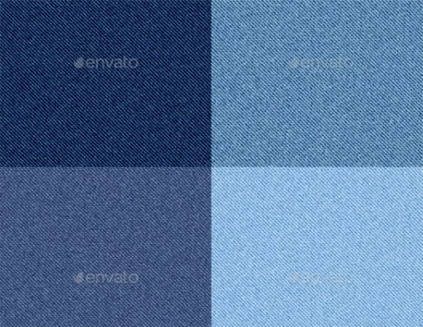Denim Texture Seamless Blue Checkered Pattern