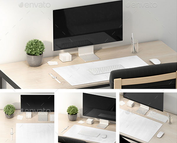 Desk Mat Mockups Set